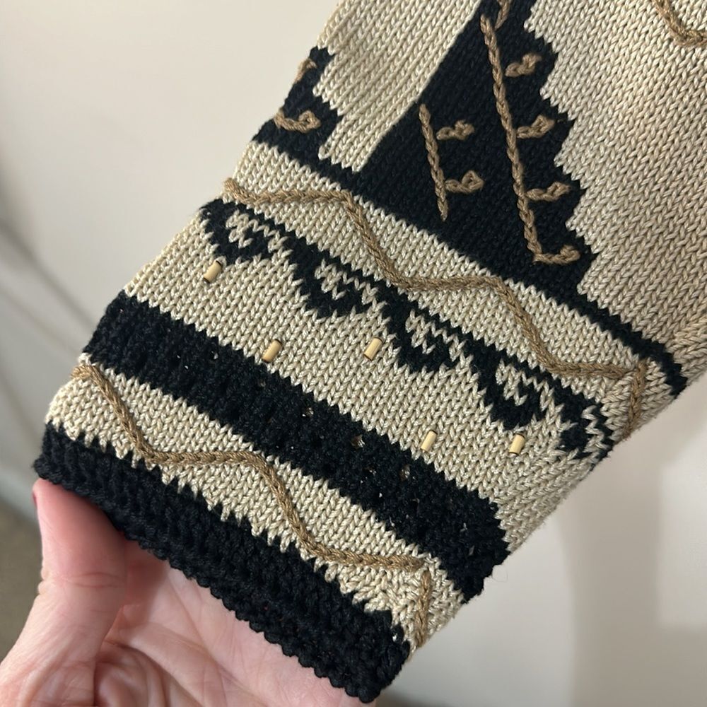 Vintage The Peruvian Connection Button Down Cardigan Sweater - Picture 3 of 9